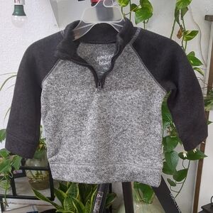 Jumping Beans Men's Charcoal and Heather Zip-Up Sweater